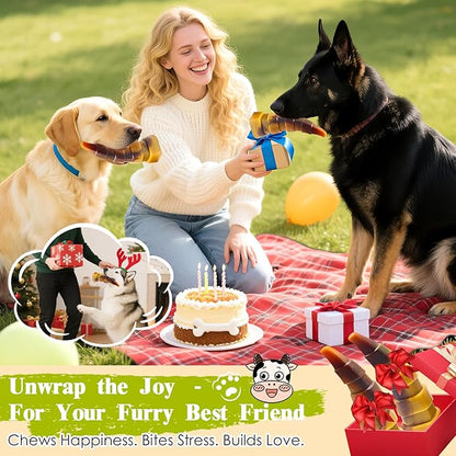 WOWBALA Dog Chew Toys for Aggressive Chewers, 2 Pack Indestructible Dog Toys for Large Dogs, Super Chewer Pet Toy for Large Medium Small Breed