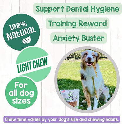 Nature Gnaws USA Turkey Tendons for Dogs (4oz) - Delicious Grain Free Reward Snack for Small, Medium & Large Breeds - Premium Natural Dog Chew Treats