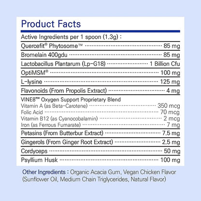 Respiratory Guardian for Cats - Supports Lung Health, Nasal, Bronchial and Oxygen (117g) with Quercefit® and Respiratory Probiotics