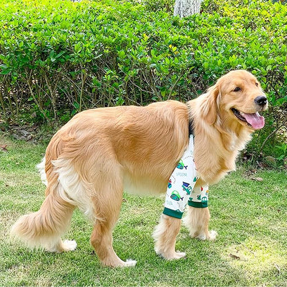 HDKUW Dog Elbow Protector, Dog Front Leg Recovery Sleeve for Prevent Licking Wound, Elbow Sleeves with Mesh Pad for Medium Large Dogs Car 2XL