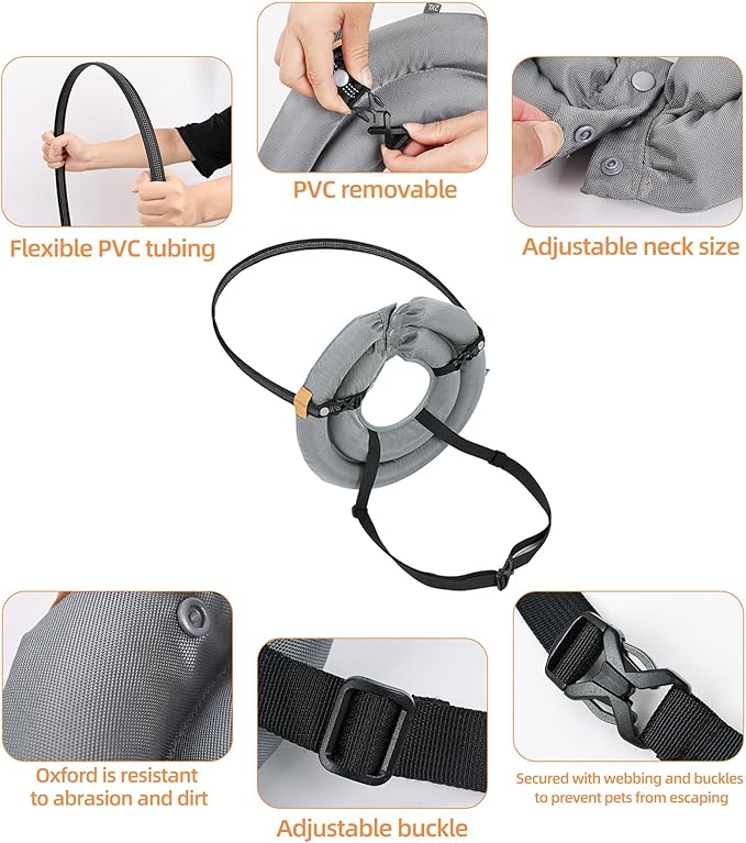 Blind Dog Bumper,Harness Guiding Device for Blind Dog,Pet Anti-Collision Ring for Protective&Build Confidence,Blind Dog Accessories-