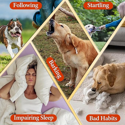 Anti Barking Device for Dogs, Ultrasonic Dog Bark Deterrent & Trainer - Stop Excessive Barking, Pet Training Tool with LED Light, Sonic Emitter for Puppies & Dogs Behavior Training