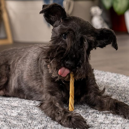 Pet Factory American Beefhide 5in Twist Sticks Dog Dental Chews - Natural Rawhide Dental Chews with Chicken Flavor for Small to Medium Dogs, Promotes Oral Health - 5 Inches (Pack of 1)