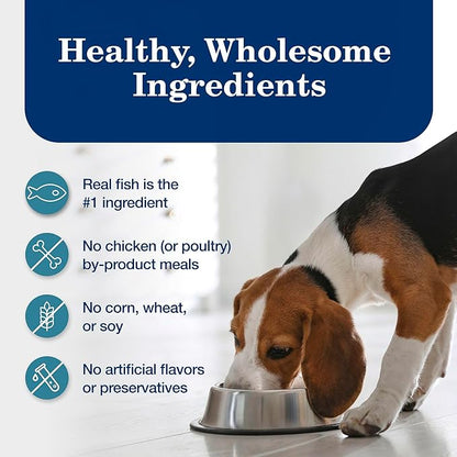 Blue Buffalo Homestyle Recipe Adult Wet Dog Food, Made with Natural Ingredients, Fish & Sweet Potato Dinner with Garden Vegetables, 12.5-oz can (Pack of 12)