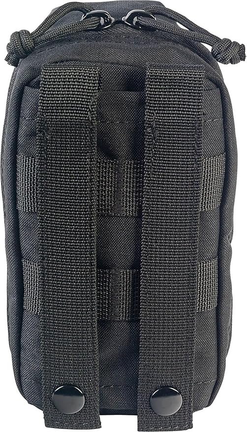 North American Rescue K-9 Handler ROO M-FAK First Aid Kit (Black) NAR K9 MOLLE Mini MFAK for Dogs with C-A-T Tourniquet, Vet Thermometer, HyFin Vent Chest Seals, Gauze (80-1067)