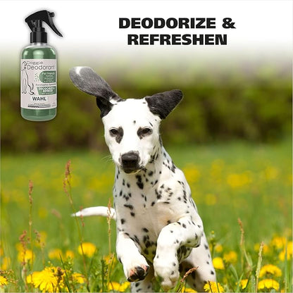 Wahl USA Deodorizing & Refreshing Pet Deodorant for Dogs - Eucalyptus & Spearmint Scent to Refresh the Skin and Coat - Model 820011A