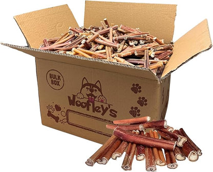 Woofley's 4-5" Bulk Bully Sticks - (50 Count) - Bully Sticks for Dogs - Long Lasting Dog Chews