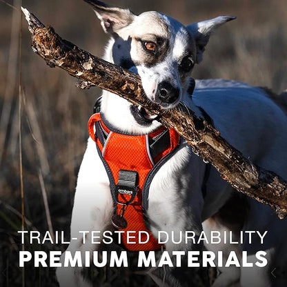 Embark Adventure Small Dog Harness – No-Pull, Reflective Trim, Military-Grade Nylon, Front Clip with Gel-Lined Handle