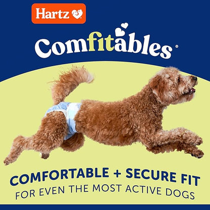 Hartz Comfitables Disposable Dog Diapers, Size Large 26 Count, Comfortable & Secure Fit, Easy to Put On, Super Absorbent Male and Female Diaper