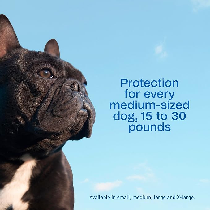 Adams Plus Flea & Tick Prevention Spot On for Dogs 15-30 Pounds, 12 Weeks & Older, 3-Month Supply, Kills Fleas, Flea Eggs, Flea Larvae & Brown Dog & Deer Ticks, Kills & Repels Mosquitoes For 30 Days