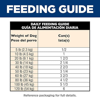 Hill's Science Diet Adult 7+ Senior Wet Dog Food, Savory Stew with Chicken & Vegetables in Gravy, 12.8 oz. Cans, 12-Pack