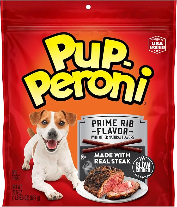 Pup-Peroni Prime Rib Flavor Dog Treats, 22.5 Oz. Bag