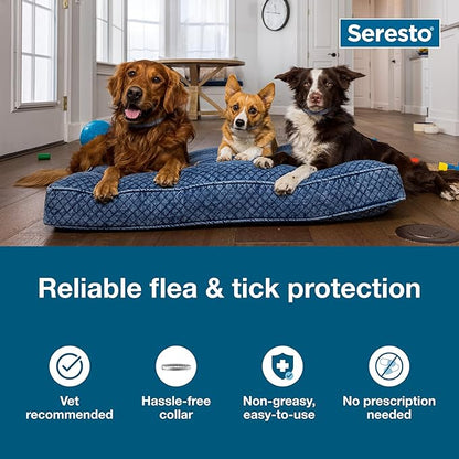 Seresto Large Dog Vet-Recommended Flea & Tick Treatment & Prevention Collar for Dogs Over 18 lbs. | 2-Pack