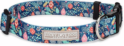 Lucky Love Dog - Adjustable Dog Collar with Easy Click Buckle for Small Dogs, Durable, & Comfortable for Male & Female Dogs, Pet Collar for Puppies & Adult Ones - Sweet Holiday, XS