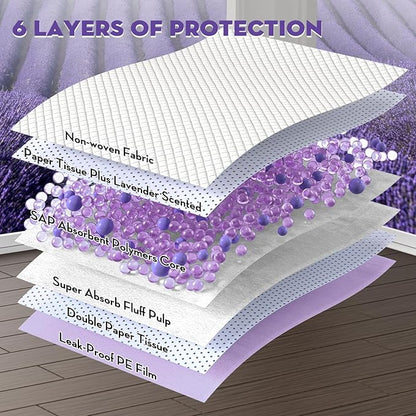 CROCI Dog Pads Extra Large 30x36in, Puppy Pads with Adhesive Tabs Super Absorbent Up to 10 Cups, Disposable (40 Counts)