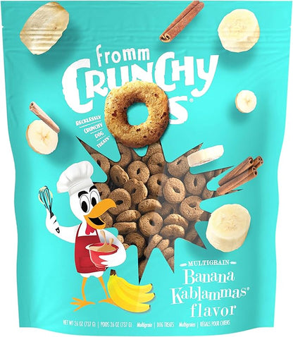 Fromm Crunchy Os Banana Kablammas Dog Treats - Premium Crunchy Dog Treats - Banana Recipe - 26 oz