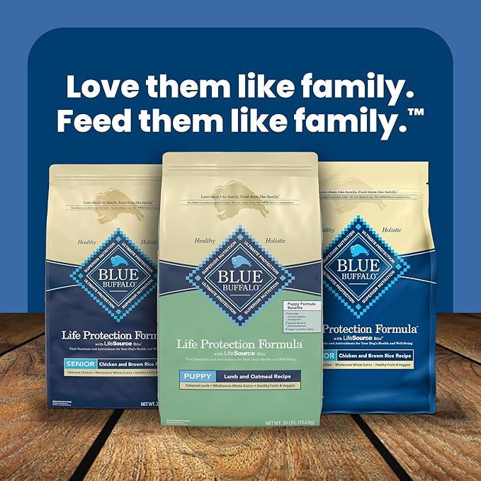 Blue Buffalo Life Protection Formula Puppy Dry Dog Food with DHA and ARA, Made with Natural Ingredients, Lamb & Oatmeal Recipe, 30-lb Bag