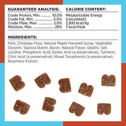 BIXBI Liberty Trainers, Bacon (6 oz, 1 Pouch) - Small Training Treats for Dogs - Low Calorie and Grain Free Dog Treats, Flavorful Pocket Size Healthy and All Natural Dog Treats
