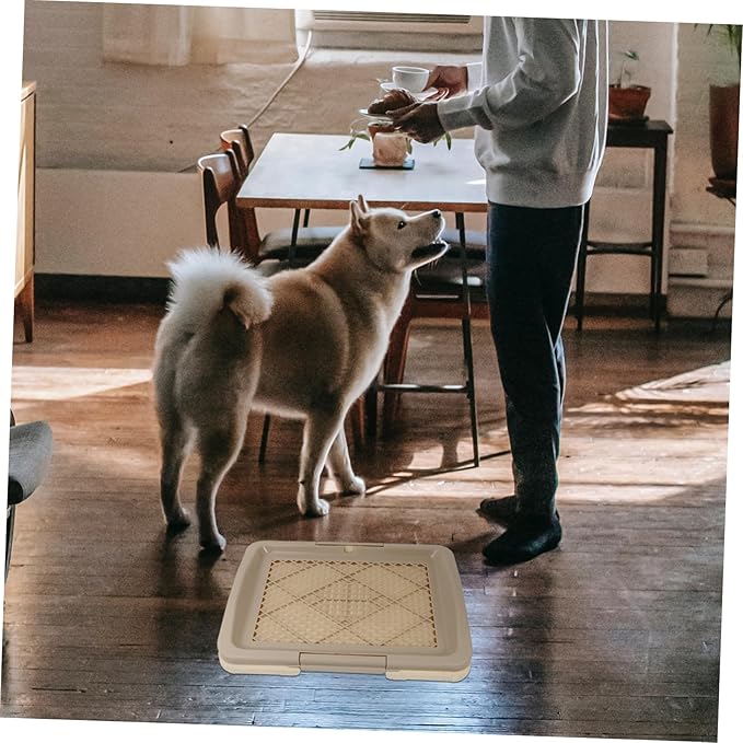 BESPORTBLE Small Thickened Puppy Toilet Tray Indoor PET Training Toilet Non-Slip Design Easy to Clean Household Dog Tray for Potty Training