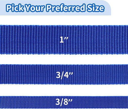 HIKISS Long Dog Leash Obedience Recall Training Agility Lead with Thickening Material for Large Dog - 15ft 20ft 30ft 50ft 100ft Training Leash(Blue 15ft)