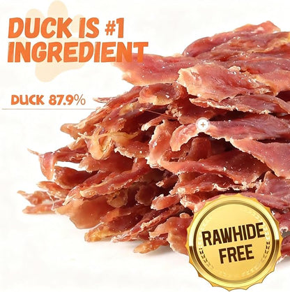 Duck Jerky Dog Treats, Natural Healthy Duck Twisted Strips with 1% Taurine, High Protain Low Fat Dog Training Rewards Treats for Small Medium Large Breeds, 10.6 oz
