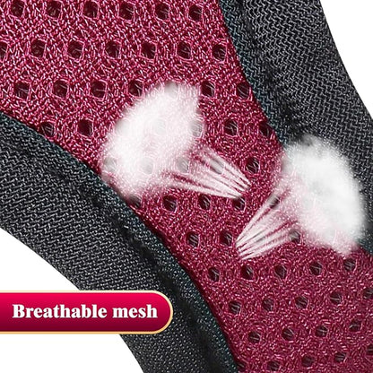 YIMEIS Dog Harness and Leash Set, No Pull Soft Mesh Pet Harness, Reflective Adjustable Puppy Vest for Small Medium Large Dogs, Cats (Grape Purple, Medium (Pack of 1)
