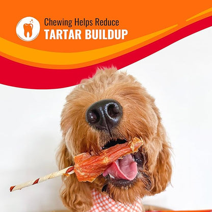 Good ‘n’ Fun Triple Flavor Chews for Large Dogs, Treat Your Dog to Long-Lasting Chews Made with Beef Hide, Chicken and Artificial Pork Flavor, 2 Count
