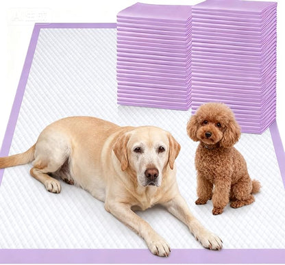 Gimars XL 6-Layer Ultra Absorbent 1200ml 48-Hour Leak-Proof Dog Pee Pads, Quick Dry Extra Large Puppy Pads for Puppy Training, Senior & Incontinent Dogs, Cats, Overnight Use, 30"x36", 30 Count