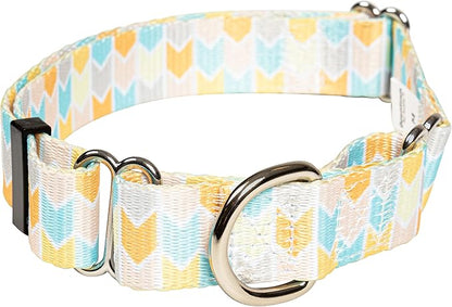 Downtown Pet Supply - Martingale Collar for Dogs - Dog Training Collar - Big, Wide & Thick Dog Collar - Escape-Proof, Weatherproof, Durable and Comfortable - Chevron - Large Dog Collar