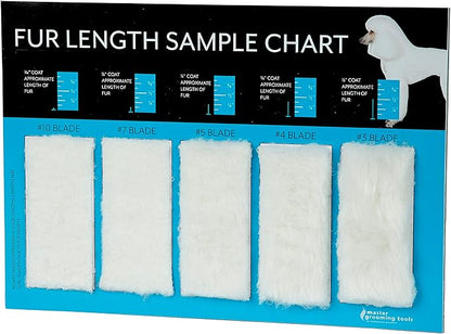Master Grooming Tools Hair Length Sample Chart
