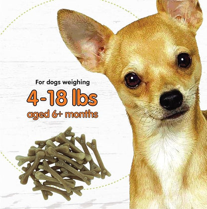 Fido - Super Breath Dental Care Bones for Dogs - 21 Count Mini Dog Dental Treats for Small Dogs (Made in USA) - Tasty Dog Dental Chews Help Reduce Plaque, Tartar Buildup, and Freshens Breath