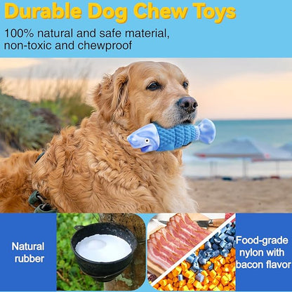 BoYoYo Tough Dog Toys for Aggressive Chewers Large Breed, Durable Dog Chew Toys to Reduce Pet Anxiety and Boredom
