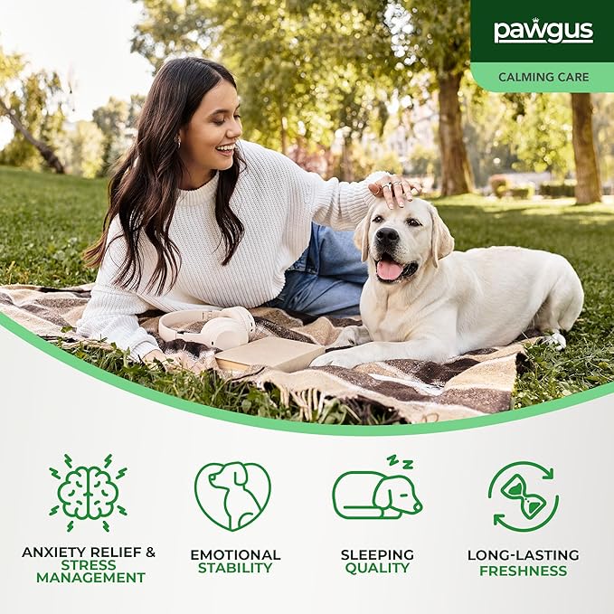Calming Care Supplement for Dogs Canine 30 Sachets - Anxiety Relief and Stress Management, Relaxation Support, Emotional Stability, Sleep Quality Support, Long-Lasting Freshness