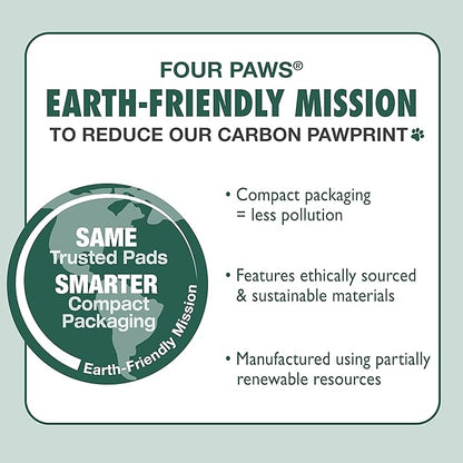 Four Paws Wee-Wee Superior Performance Unscented Large Pee Pads for Dogs & Puppies, Quilted Leak-Proof Dog Housebreaking Potty Training Floor Protection, 27.5" x 44", 100 Count