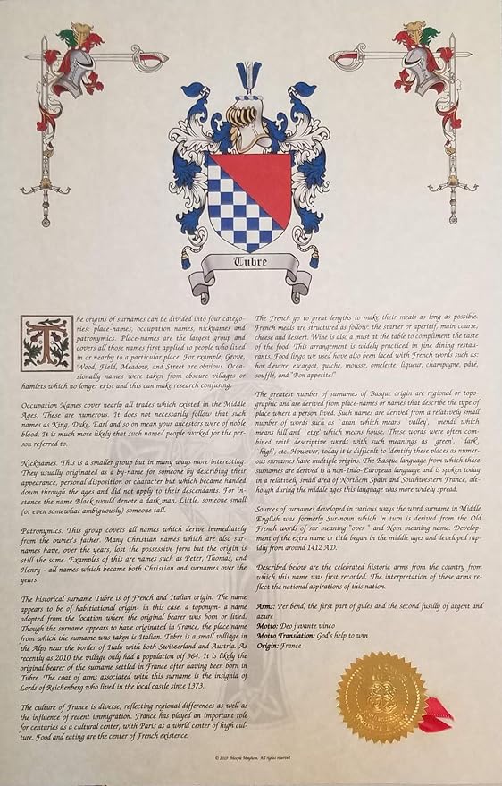 Mr Sweets Wormer Coat of Arms, Crest & History 11x17 Print - Name Meaning, Genealogy, Family Tree Aid, Ancestry, Ancestors, Namesakes - Surname Origin: Dutch Holland The Netherlands