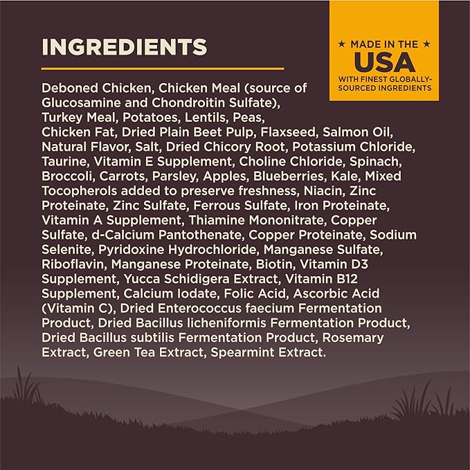Wellness CORE Puppy Dry Dog Food, Grain-Free, High Protein, Natural, Chicken & Turkey Recipe, (12-Pound Bag)