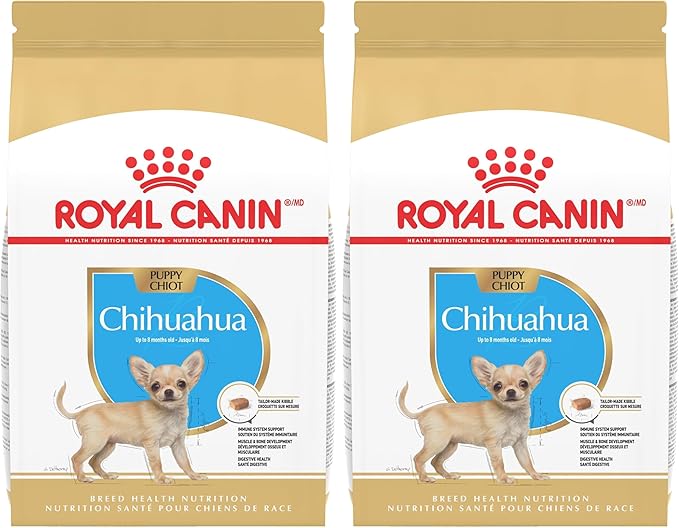 ROYAL CANIN Breed Health Nutrition Chihuahua Puppy Dry Dog Food,2.5 lb Bag,(Pack of 2)
