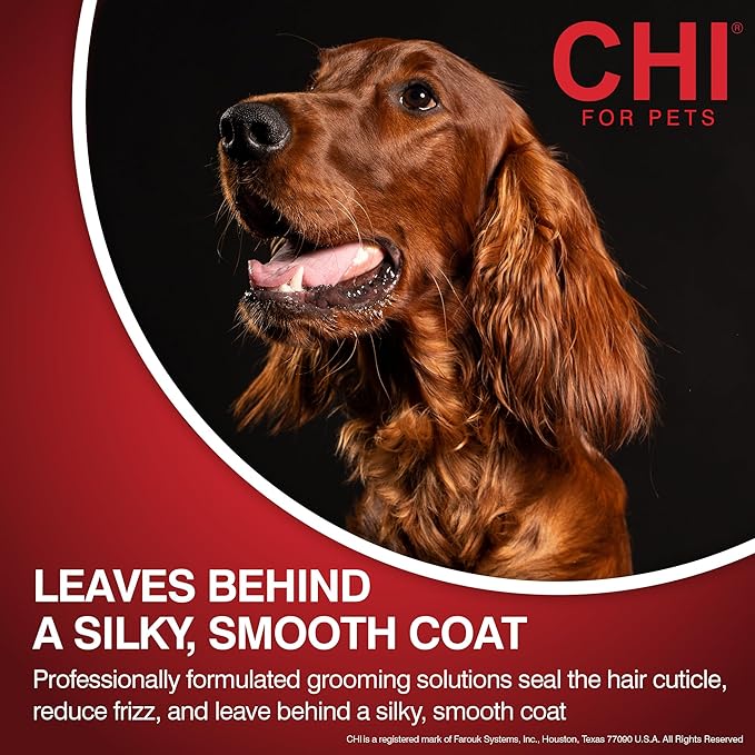 CHI for Dogs Detangling Finishing Spray, Leave-In Dog Grooming Mist to Help Release Tangles & Knots, Light Conditioning Shine Finish, Sulfate & Paraben Free, Made in the USA, 10 Fl Oz