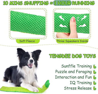 Letsmeet Squeak Dog Toys for Stress Release & Boredom Relief, Dog Puzzle IQ Training, Snuffle Foraging Instinct Training - Suitable for Small, Medium & Large Dogs