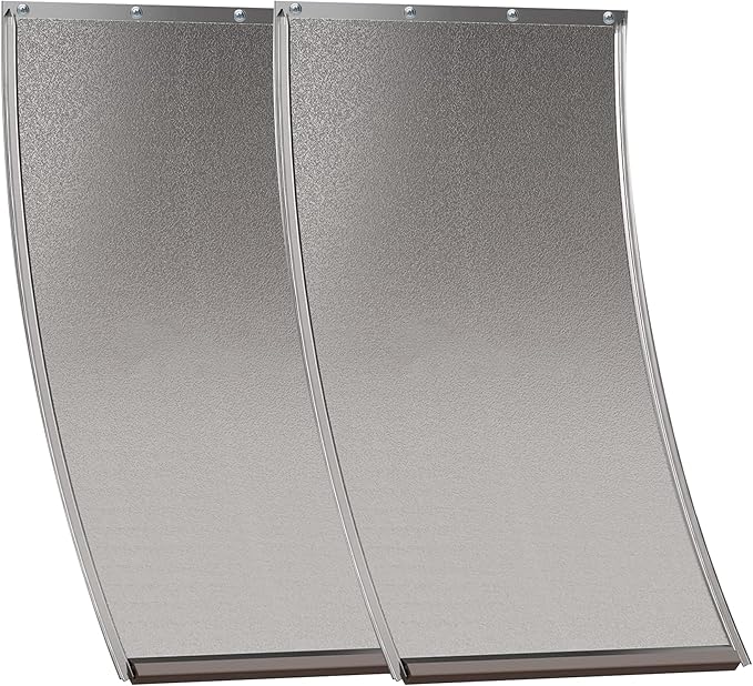 2 Pack Medium Dog Door Replacement Flaps with Screw, Pet Door Replacement Flap Compatible with PetSafe Freedom PAC11-11038, Weather-Proof & No Warped,Dog Door Flap Measures 12 7/8'' × 8 1/8''