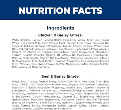 Hill's Science Diet Adult 7+ Wet Dog Food Variety Pack, Chicken & Beef, 13 oz. Cans, 12-Pack