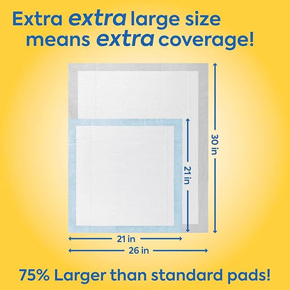 OUT! XXL Heavy Duty Dog Training Pads | Leak Proof | 26"x30" | 30 Count, Pack of 4