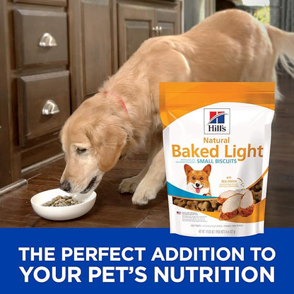 Hill's Natural Baked Light Biscuit Treats for Small Dogs, Chicken, 8 oz. Bag