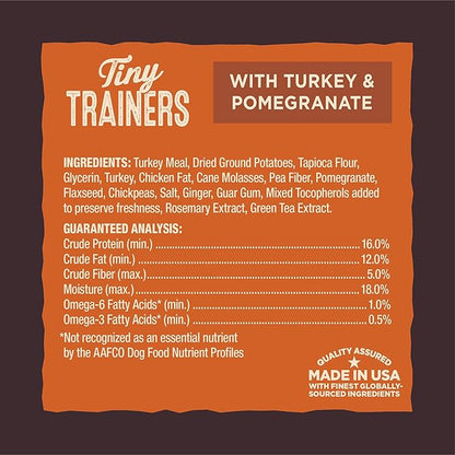 Wellness CORE Tiny Trainers Dog Treats,Natural,Training Treat,Grain Free,Turkey & Pomegranate (6 Ounce Bag),(Pack of 2)