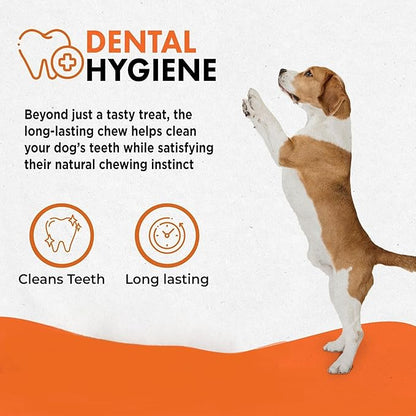 Canine Naturals Peanut Butter Chew - Rawhide Free and Dog Treats - Made from Real Peanut Butter - All-Natural and Easily Digestible - 40 Pack of 5 Inch Stick Chews