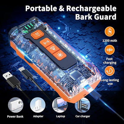 Ultrasonic Dog Bark Deterrent Device - Sonic Dogs Whistle to Stop Barking All Size, Pet Gentle Anti-Barking Control silencer, 35ft Range Barks No More, Humane Behavior Training Indoor Outdoor