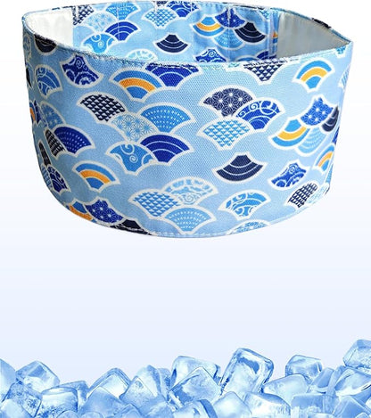 Hosiwei Dog Cooling Collar with Ice Packs - Adjustable Pet Cooling Bandana for Summer, Reusable & Freezable Neck Wrap Scarf for Dogs - Hot Weather Chill Out Accessory