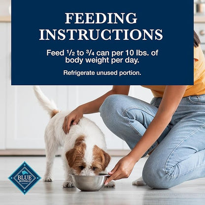 Blue Buffalo Homestyle Recipe Large Breed Adult Wet Dog Food, Made with Natural Ingredients, Chicken Dinner With Garden Vegetables, 12.5-oz. Can (Pack of 12)