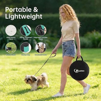 Dog Playpen,Cat Pet Puppy Pen,Portable Playpens for Dogs Indoor Outdoor Travel Camping Use,Foldable Dog Kennel Tent Crate for Rabbit Small Animals with Carrying Case (Green, Small)