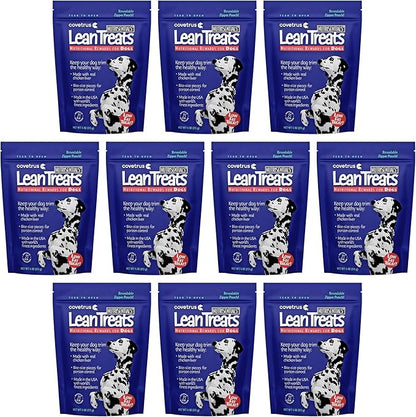 Covetrus Nutrisential Lean Treats for Dogs - Small, Medium & Large Dogs (K9) - Nutritional Low Fat, Bite-Size - Soft Chicken Flavor - 10 Pack - 4oz
